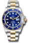 Rolex Steel and Gold Submariner Date Watch - Blue Bezel - Blue Dial - 126613LB